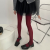 Song Hye Gyo Wearing Stockings Bokendi Wine Red Pantyhose Spring and Summer Velvet Candy Color Color Base Socks