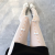 Lolita Bow Mesh Stockings Women's Japanese Jk Fishnet Stockings White Pantyhose Sexy Cutout Pantyhose