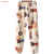 Foreign Trade Winter Thick Couple Closed Leg Sleepwear Men's and Women's Cartoon Printed Flannel High Waist Casual Home Pants