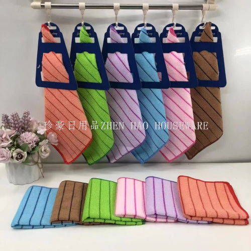 foreign trade lo printing 30*30 square towel microfiber absorbent kitchen napkin rag customizable pattern children towel