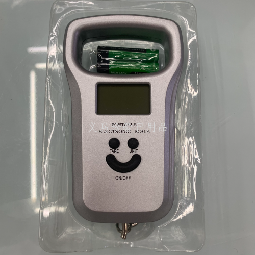 portable mini handheld scale electronic scale with backlight 50kg gourd luggage scale hook express weighing hand scale