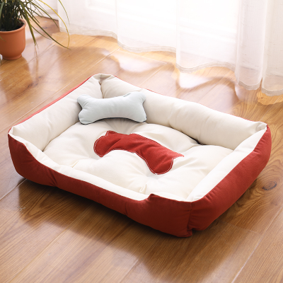 Internet Celebrity Pet Plush Animal Nest Dogs and Cats Floor Mattress Sofa Bed Factory Wholesale