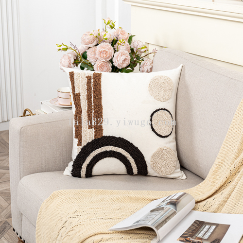 factory direct sales tufted tassel silent bohemian style cushion cushion home living room decoration cushion cover