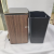 Square Slow-down Foreskin Trash Can Ultra-Quiet Living Room Room Garbage Bin 12 Liters 15 Liters Multiple Colors Available