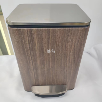 Square Slow-down Foreskin Trash Can Ultra-Quiet Living Room Room Garbage Bin 12 Liters 15 Liters Multiple Colors Available