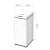 Household Light Luxury Induction Stainless Steel Trash Can Kitchen Toilet with Lid Corner Trash Bin Wholesale