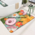 Floral Diatom Ooze Rubber Pad Bathroom Water-Absorbing Non-Slip Mat Home Ground Mat Doorway Door Mat Bedroom Carpet