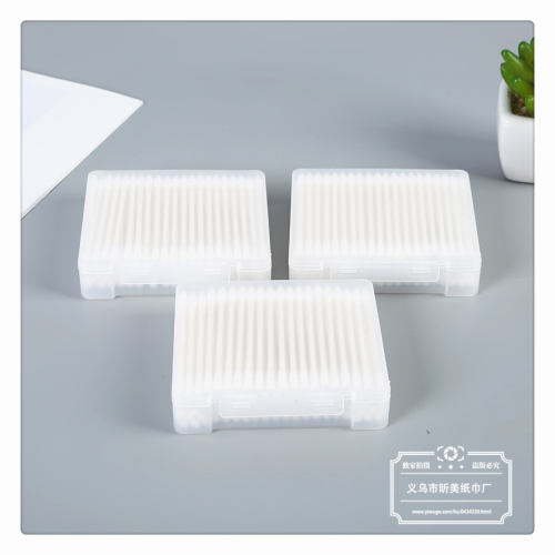 Cotton Swab Pointed Spiral Head Boxed Double-Headed Disposable Cotton Swab Spot