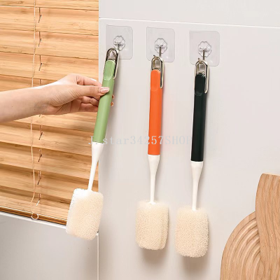 Creative and Slightly Luxury Kitchen Cleaning Multifunctional Long Handle Wok Brush Hanging Cleaning Brush Pot Bowl Sink Brush