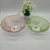 25pet Diameter Plate Household Plate Transparent Tea Cup Storage Cup Tray Plastic Cup Plate