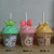 New Cute Multi-Shape Cup with Straw Absorbent Cup Juice Tea Bottle