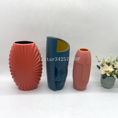 Vase Decoration Living Room Flower Arrangement Simple Household Insert Lily and Dracaena Sanderiana Hydroponic Dried Flowers Vase