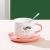 New Style Pink Ceramic Coffee Set Girl Series Ceramic Cup Cute Water Glass