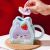 New Strawberry Rabbit Ceramic Cup Cute Straw Cup