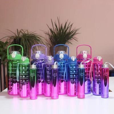 New Plastic Water Cup Creative Cup Set Internet Celebrity Large Capacity Multi-Cup