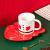 New Christmas Coffee Set Suit Christmas Cup Creative Glass
