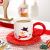 New Christmas Coffee Set round Ear Ceramic Christmas Cup Creative Mug Cute Water Glass
