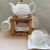 New Ceramic Water Set Suit One Pot Four Cups Coffee-Cup Sleeve Assembly Wooden Pallet