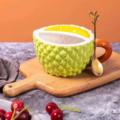 Good-looking Durian Ceramic Cup Creative Mug Water Cup