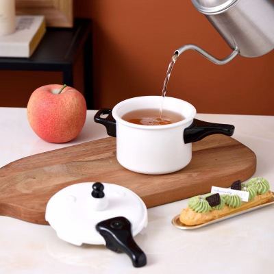 New Ceramic Cup Pressure Cooker Creative Cup Three-Dimensional Shape Water Cup