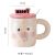 New Cartoon Three-Dimensional Ceramic Cup Cute Mug with Lid Water Cup