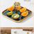 Light Luxury Ceramic Fruit Plate Hotel Afternoon Tea Fruit Plate Gold Fruit Plate