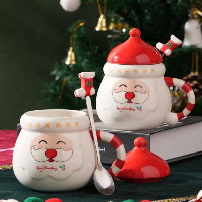 New Christmas Cup Creative Coffee Cup Cartoon Ceramic Cup Mug