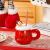 High-Looking Christmas Cup Creative Ceramic Cup with Lid Coffee Cup Mug