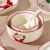 New Christmas Ceramic Cup Christmas Plate Set Cutlery Bowl and Plates