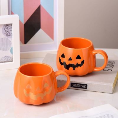 Halloween Water Cup Ceramic Pumpkin Cup Christmas Mug Office Milk Cup Coffee Cup