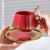 New Gilding Coffee Cup Creative Coffee Cup Suit Afternoon Tea Light Luxury Ceramic Cup