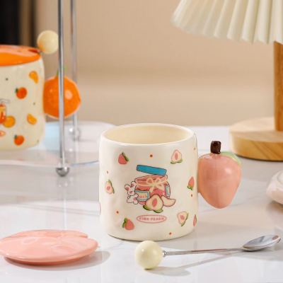 New Fresh Fruit Series Ceramic Cup Coffee Cup Cute Mug Good-looking Water Cup