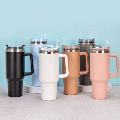 rge Capacity Stainless Steel Vacuum Cup Car Coffee Cup Water Cup with Straw rge Ice Cup