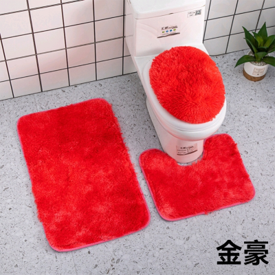Water absorption bathroom mats bathroom mats super soft three-piece toilet the toilet floor mat door mats non-slip rugs