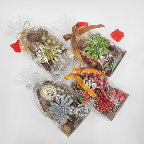 Christmas Dried Flower Dried Fruit Home Decorative Creative Christmas DIY Material Package Christmas Gift Pine Cone