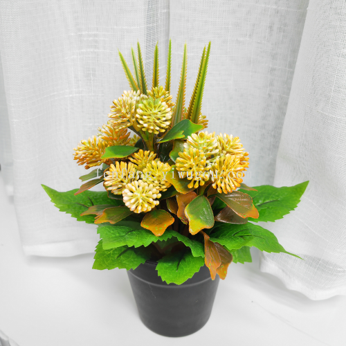 creative artificial flower green plant bonsai floral decoration home living room desktop fake plant decoration craft