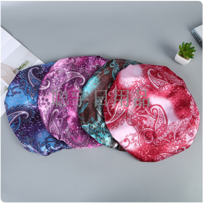 Shower Cap Waterproof Bath Cap Women's Household Shower Cap New Keep Dry Wig Kitchen Oil-Proof Smoke-Proof Thickened Double Layer