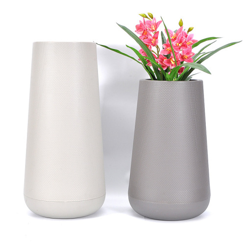 欧式简约塑料花盆户外大株植物种植花盆仿瓷烤漆水泥陶瓷