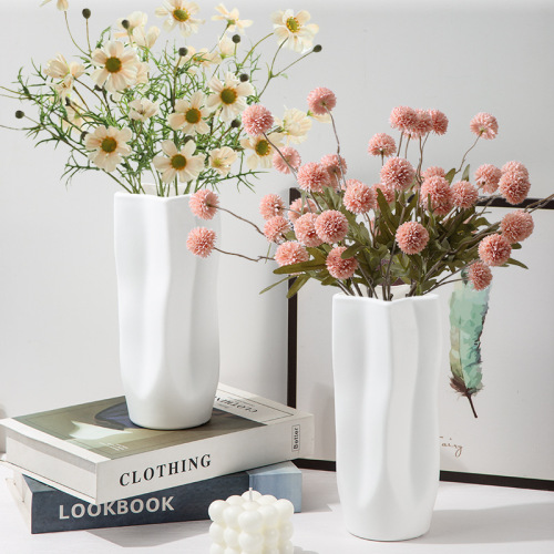 厂家直销塑料花瓶玫瑰花仿真花束假花摆设客厅高级鲜花瓶水培装饰