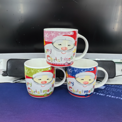 Spot Ceramic Cup Apple Cup Coffee Cup Milk Cup Christmas Advertising Cup Domestic Sales Foreign Trade Factory Direct Sales
