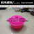 new arrival 1700/2700/4000 ML plastic bowl with lid round shape large capacity binaural bowl with cover hot sales bowl