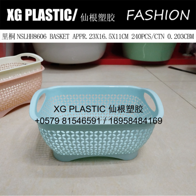 fashion style plastic storage basket home fruit basket multi-purpose creative hollow out design basket hot sales
