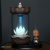 Windshield Little Monk Dok Bua Kao Led Light Backflow Incense Burner Home Decorations and Accessories