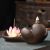 Purple Clay Backflow Incense Burner Zen Buddha Hand Sandalwood Stove Household Indoor Incense Burner Incense Ceremony