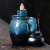 Ceramic Cup Left and Right Fengyuan Backflow Incense Burner Creative Blue Incense Burner Backflow Home Decoration