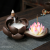 Purple Clay Backflow Incense Burner Zen Buddha Hand Sandalwood Stove Household Indoor Incense Burner Large Ornaments
