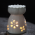 White Hollow-out Ceramic Stove Tealight Heating Stove Essential Oil Stove Aromatherapy Stove