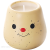 Emoji Ceramic Candle Holder Cartoon Candle Cup Cute Minimalist Creative Large and Small Caliber Simple Home Decoration