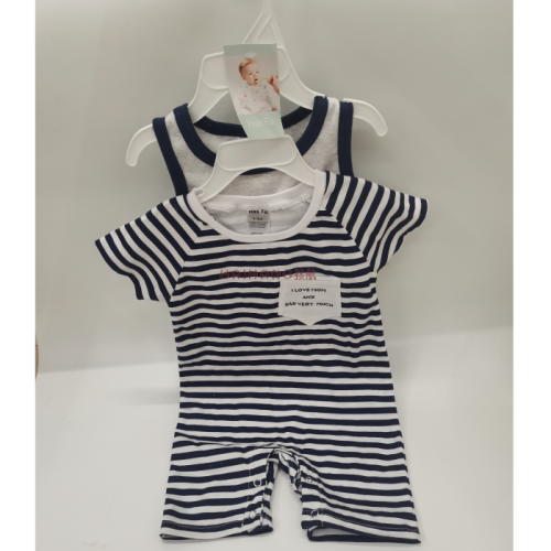 Summer New Baby Pajamas Pure Cotton Short-Sleeve Baby Jumpsuit Open Newborn Rompers Romper Children‘s Clothing