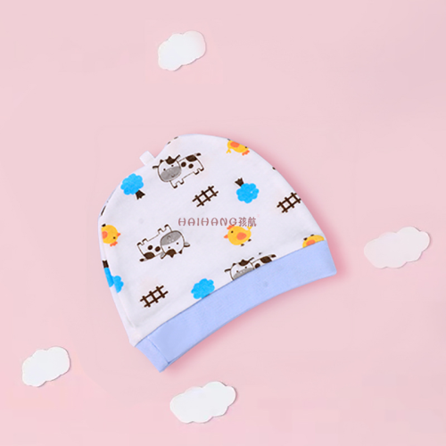 babies‘ zichun summer and autumn thin pure cotton 0-march newborn hat single layer newborn baby cradle cap wholesale